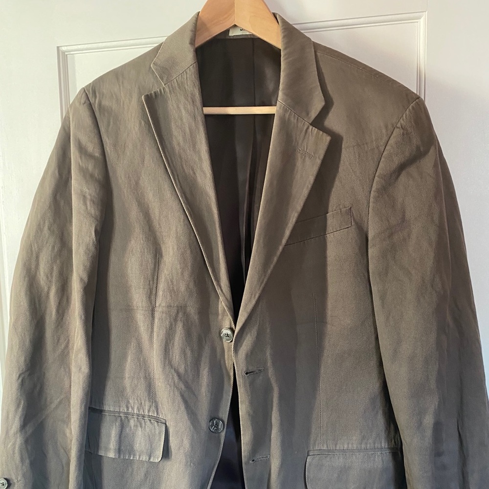 Kenneth Cole Taupe Crinkle Jacket
